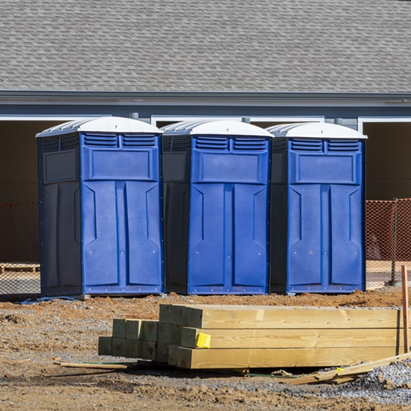 how can i report damages or issues with the porta potties during my rental period in Holderness NH